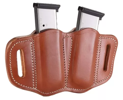 1791 Gunleather MAG21CBRA MAG2.1 Double Mag Holster Classic Brown Leather Belt Slide Belts 1.50