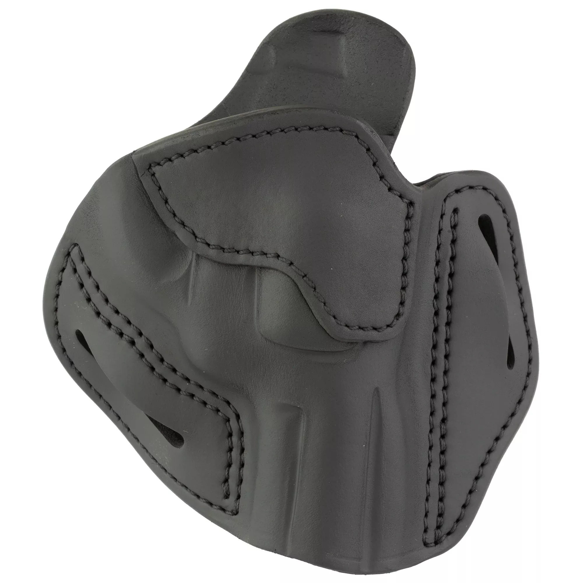 1791 Gunleather RVH4.3 Revolver Holster for Right Hand, Outside Waistband, Stealth Black