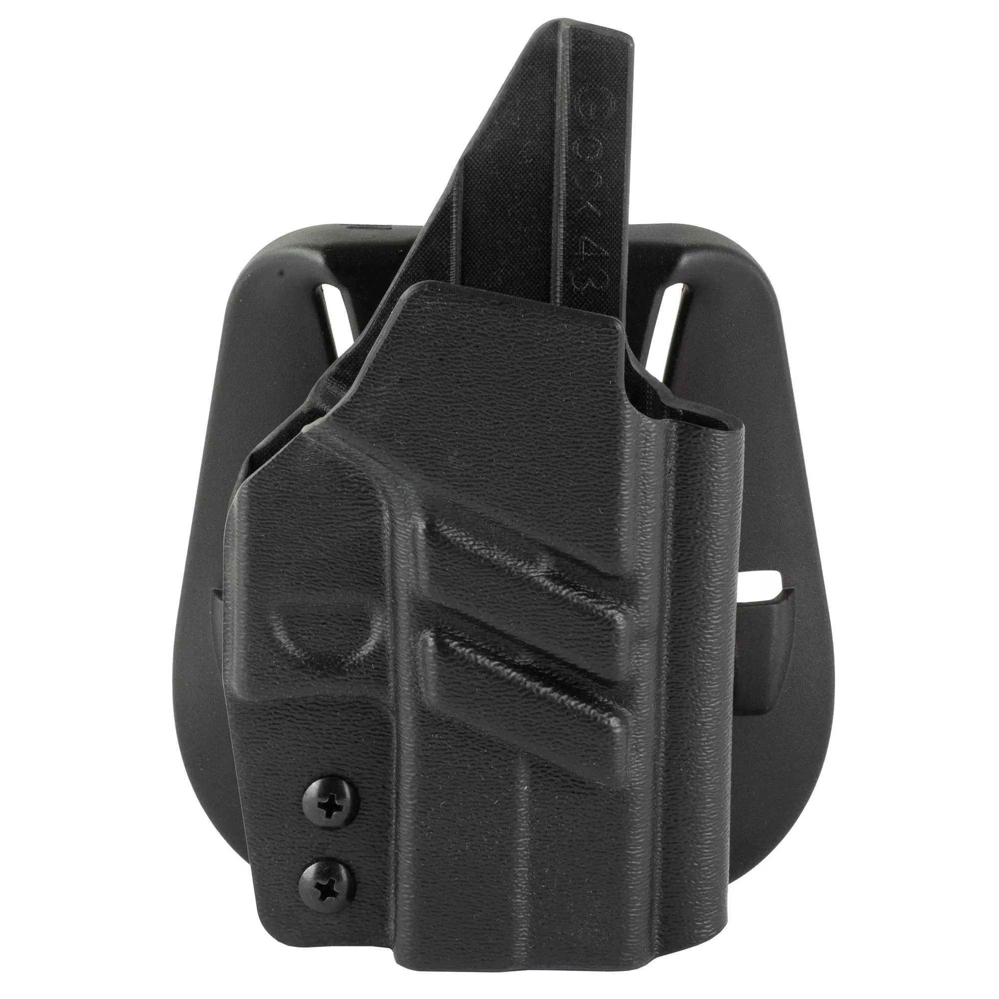 1791 Gunleather Tactical Paddle Holster for Glock 43X MOS - Black Kydex IWB Holster with Adjustable Features