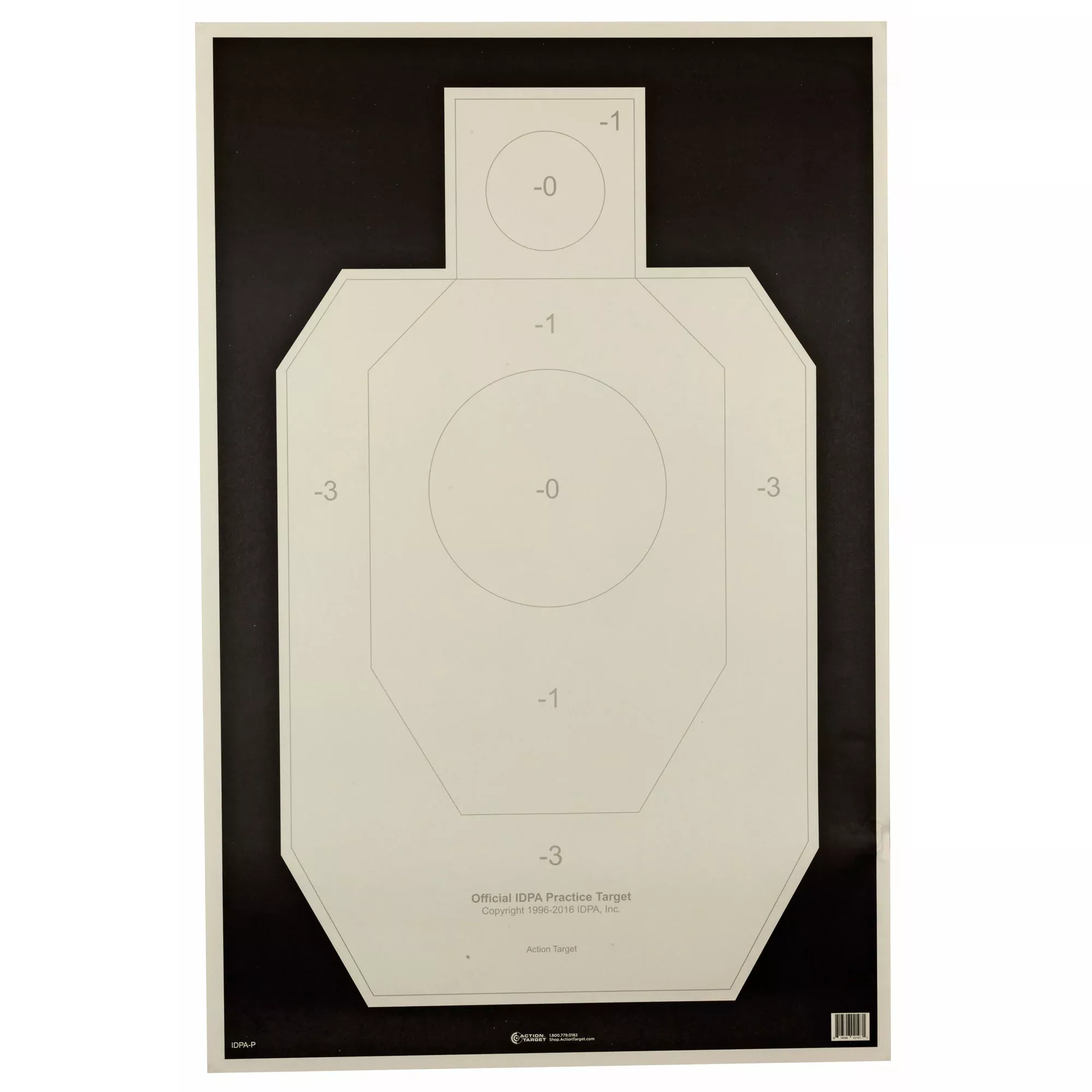Action Target IDPA Paper 100PK