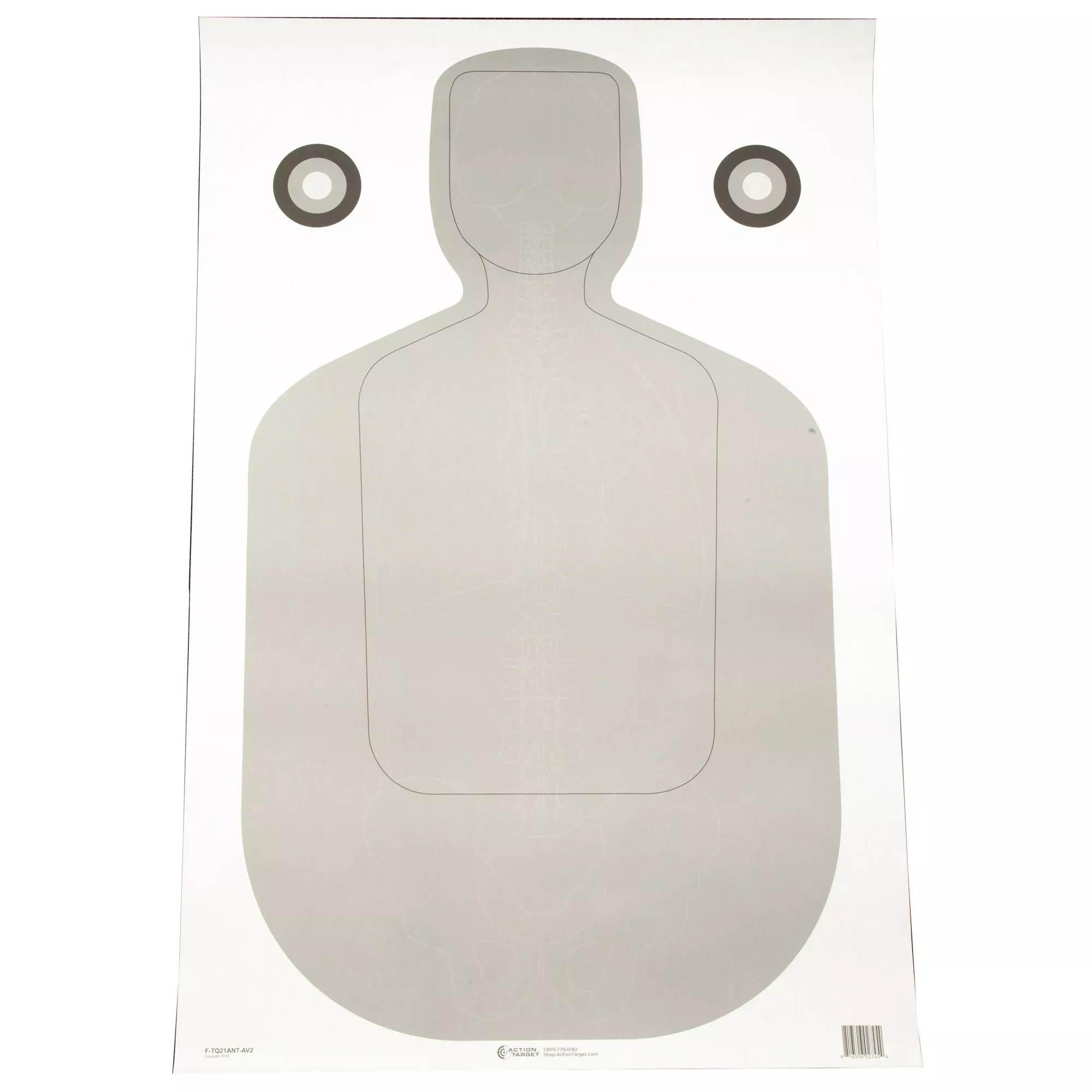 Action Target Qualification Anatomy Grey 100PK