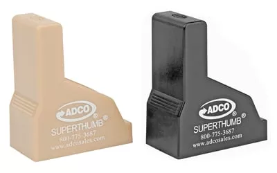 Adco Super Thumb Mag Loader/unloader 2/ct Black and Tan