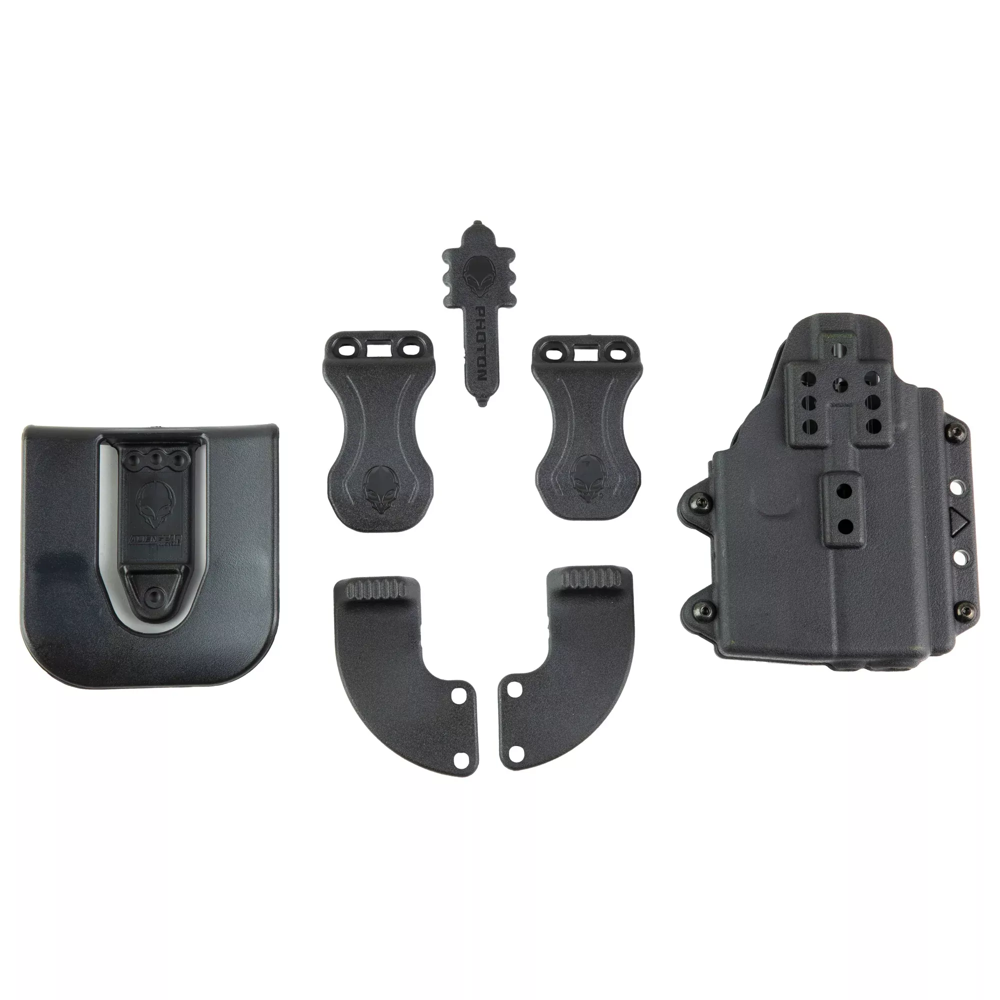 Alien Gear Holsters Photon Holster for Glock 43/43X with Light - Outside Waistband, Black Polymer
