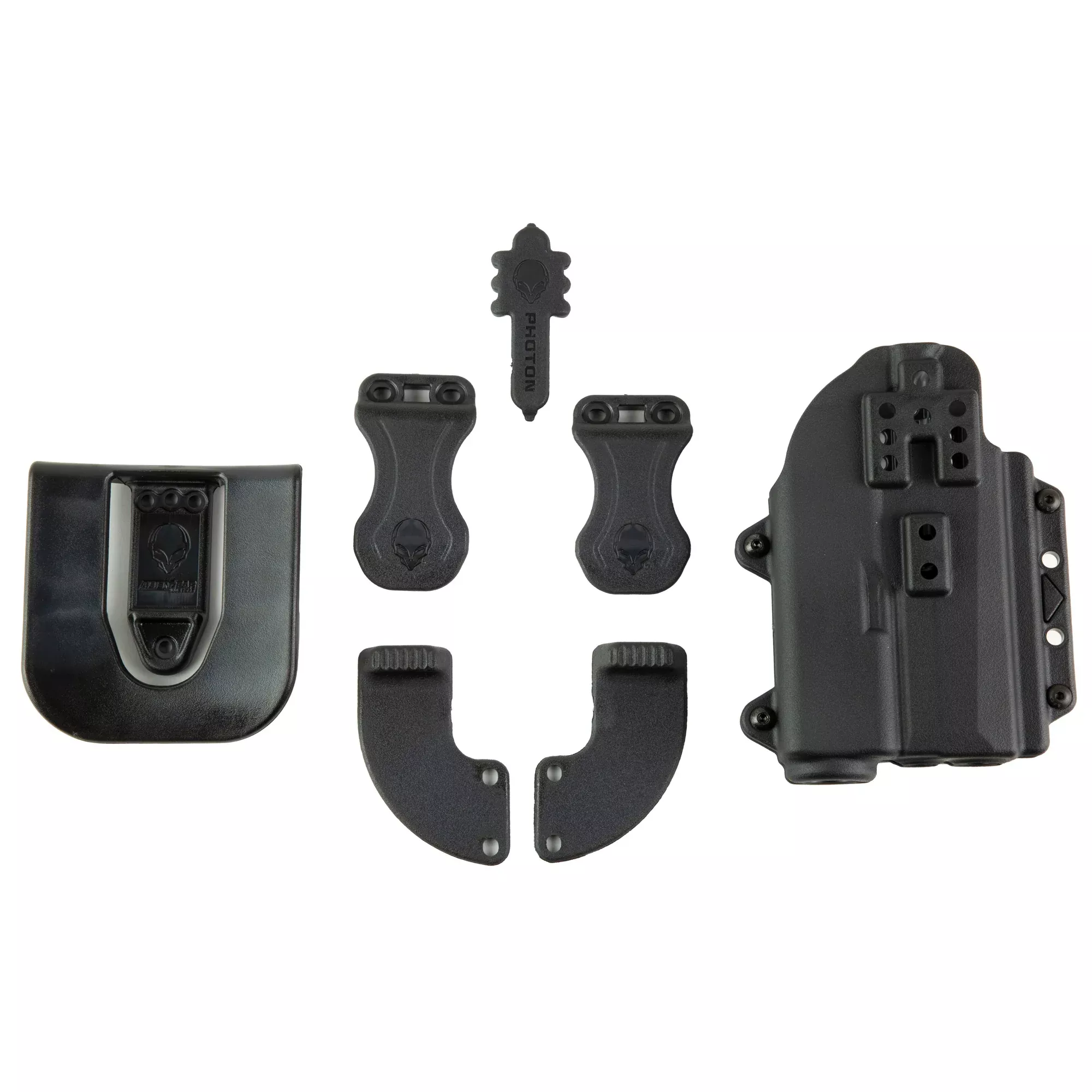 Alien Gear Holsters Photon Holster for P320C/M18 with Light - Outside Waistband, Black Polymer