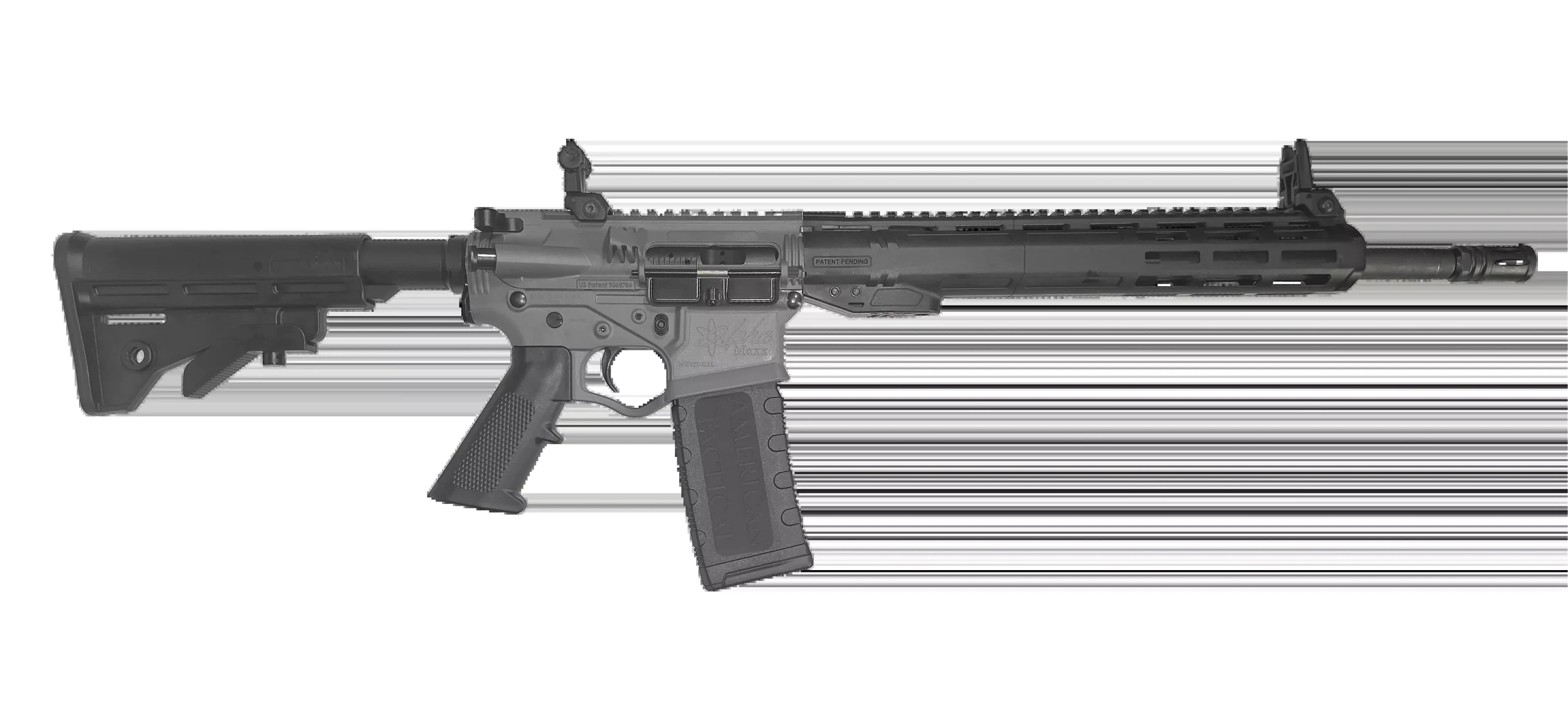 ATI Alpha Maxx 5.56 Rifle 16" Hbar Barrel, 13" Handguard Sniper Grey, Flip Up 1-30RD Mag