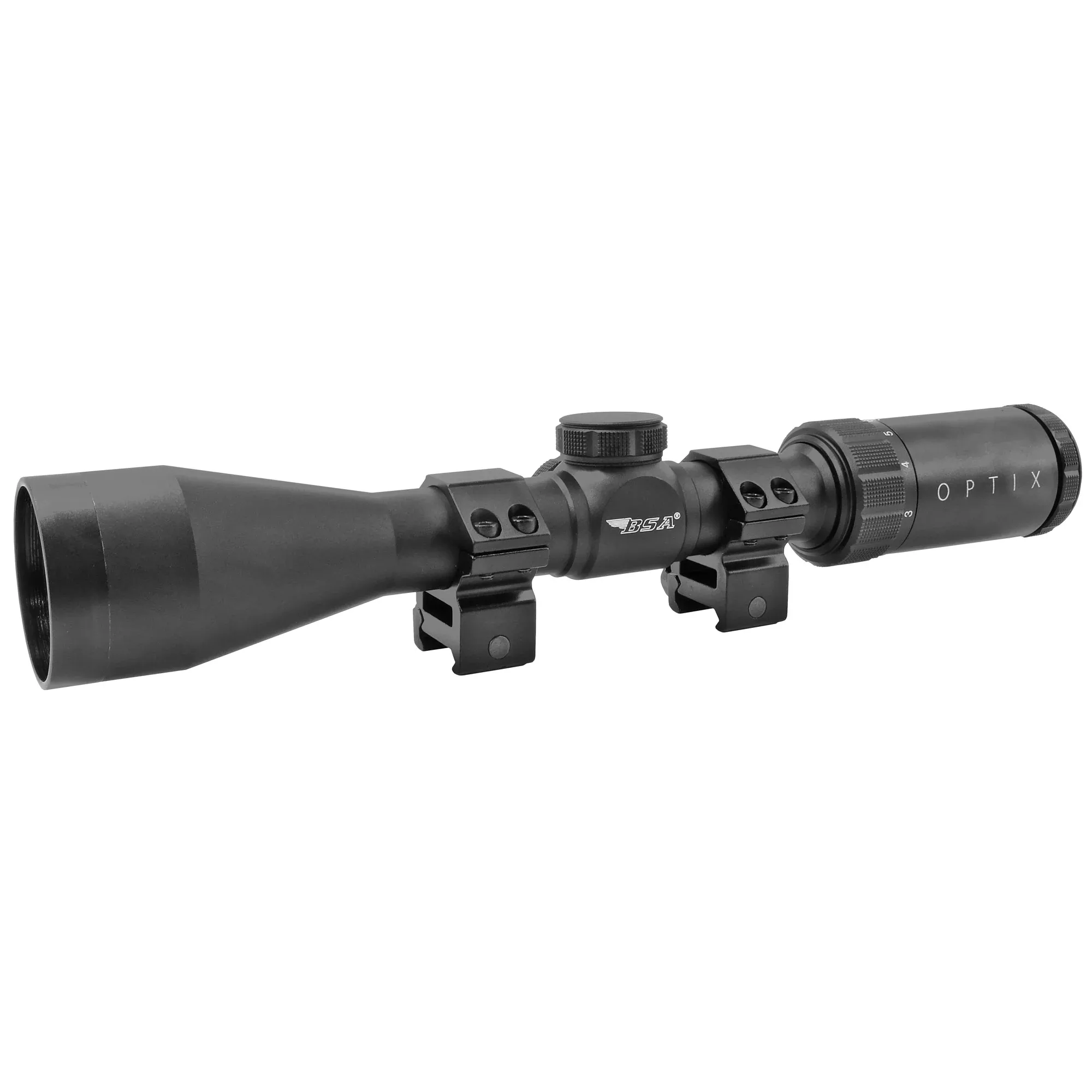 Bsa Optics Optix, Rifle Scope, 3-9X40mm, 1" Maintube, Bdc-8 Reticle, Black Color