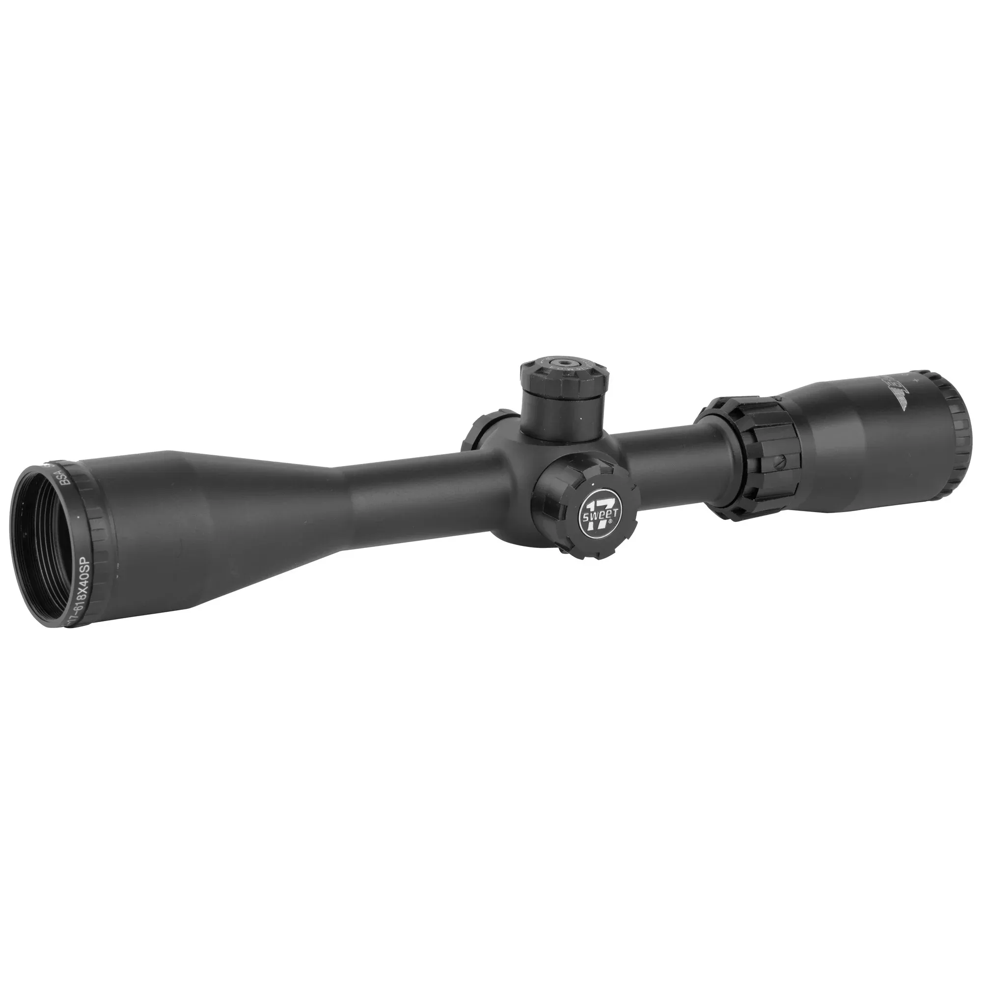 Bsa Optics Sweet 17 Rifle Scope, 6-18X 40, 1" 30 Round Box Reticle, Adjustable Parallax, For 17 HMR Rifles, Matte