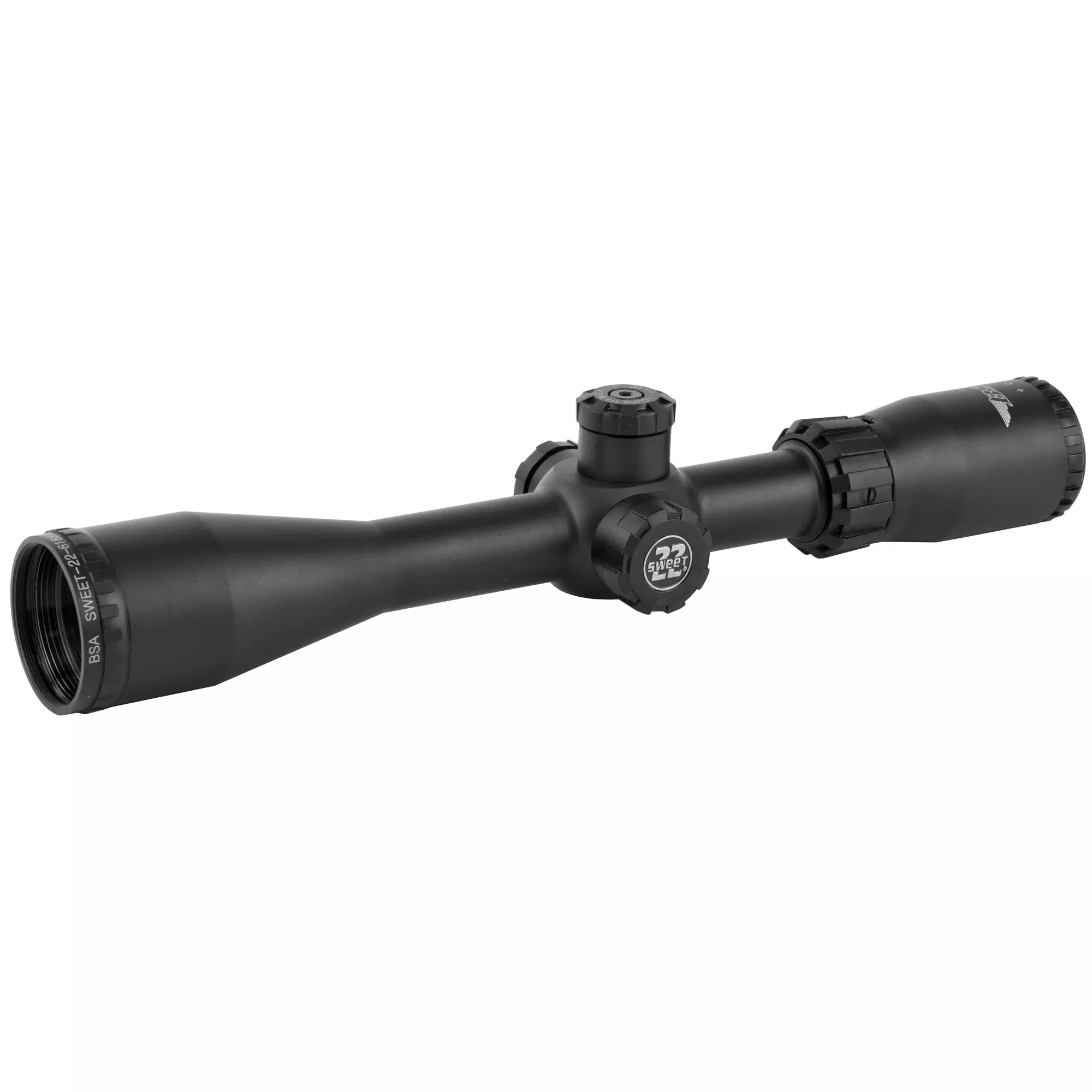 Bsa Optics Sweet 22 Rifle Scope, 6-18X40, 1", 30 Round Box, Adjustable Parallax, Matte Finish