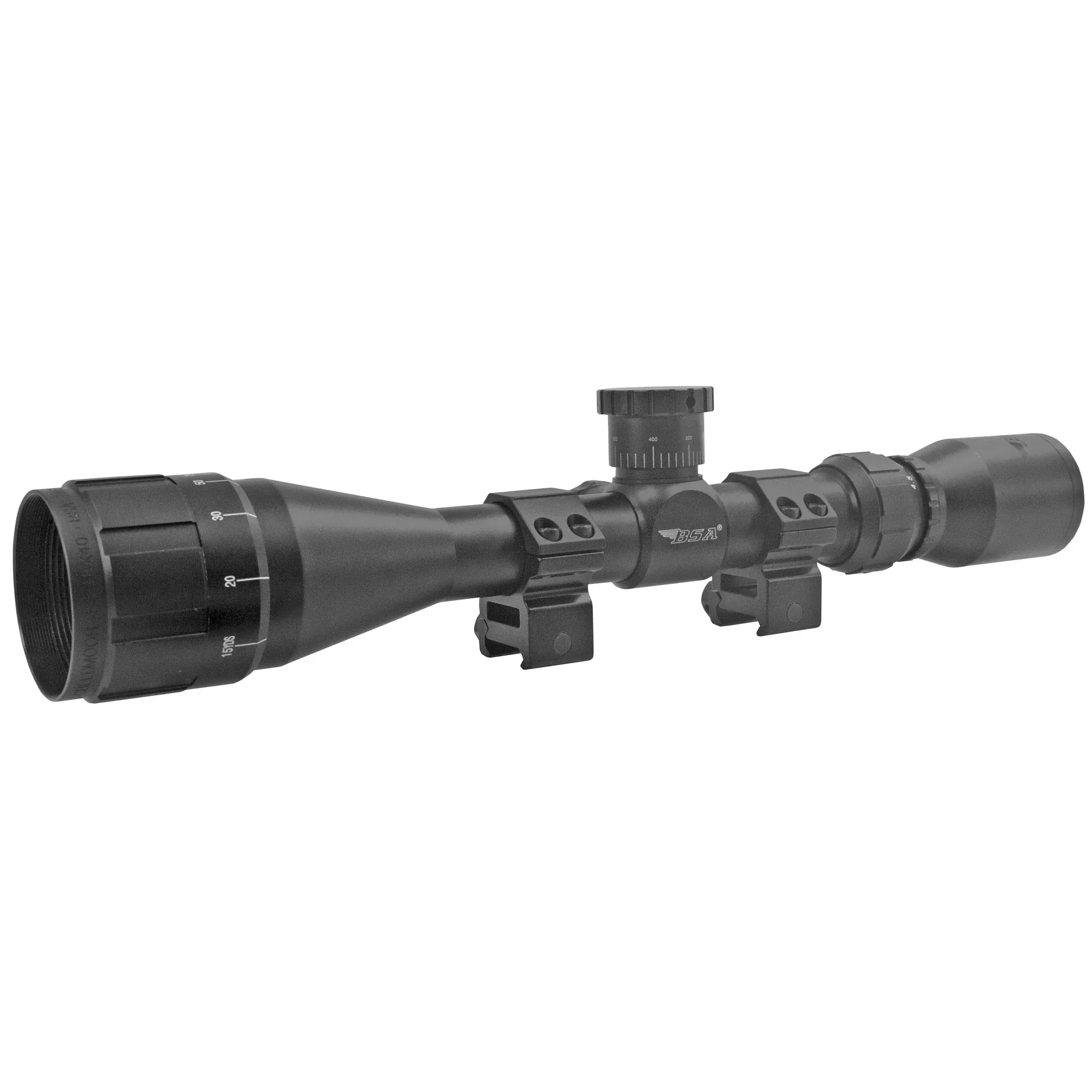 Bsa Optics Sweet 22, Rimfire Scope, 3-9X40mm, 1" Maintube, 30 Round Box Duplex Reticle, Black Color, Designed For
