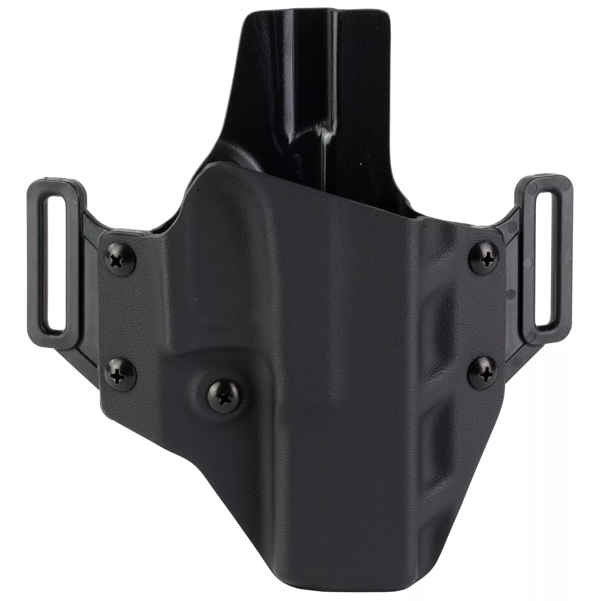 Crucial Concealment CRU1000 Kydex Outside Waistband Holster for Glock 17, Right Hand, Black