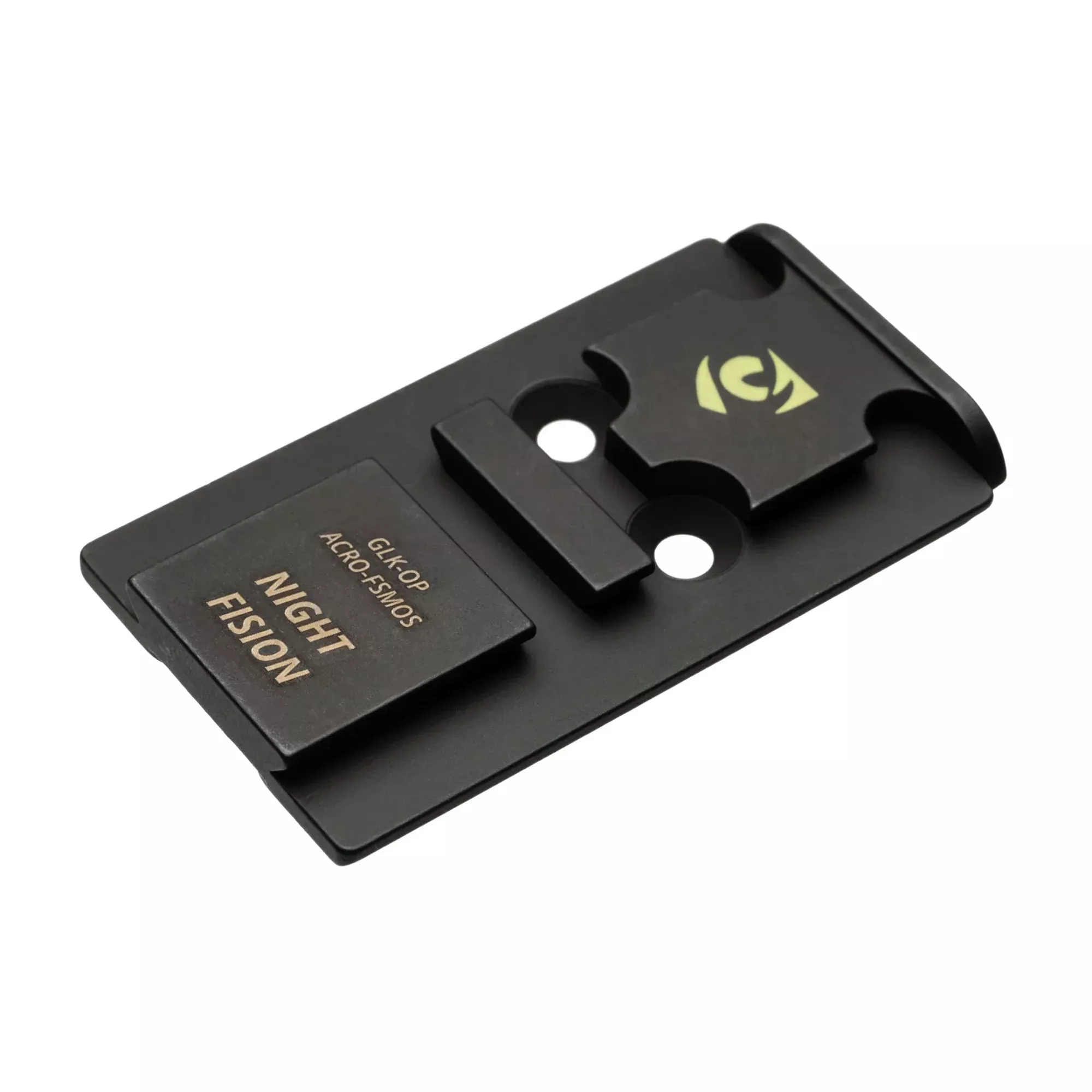 Night Fision Pistol Optic Plate, Fits Full Size Glock MOS Aimpoint Acro, Black