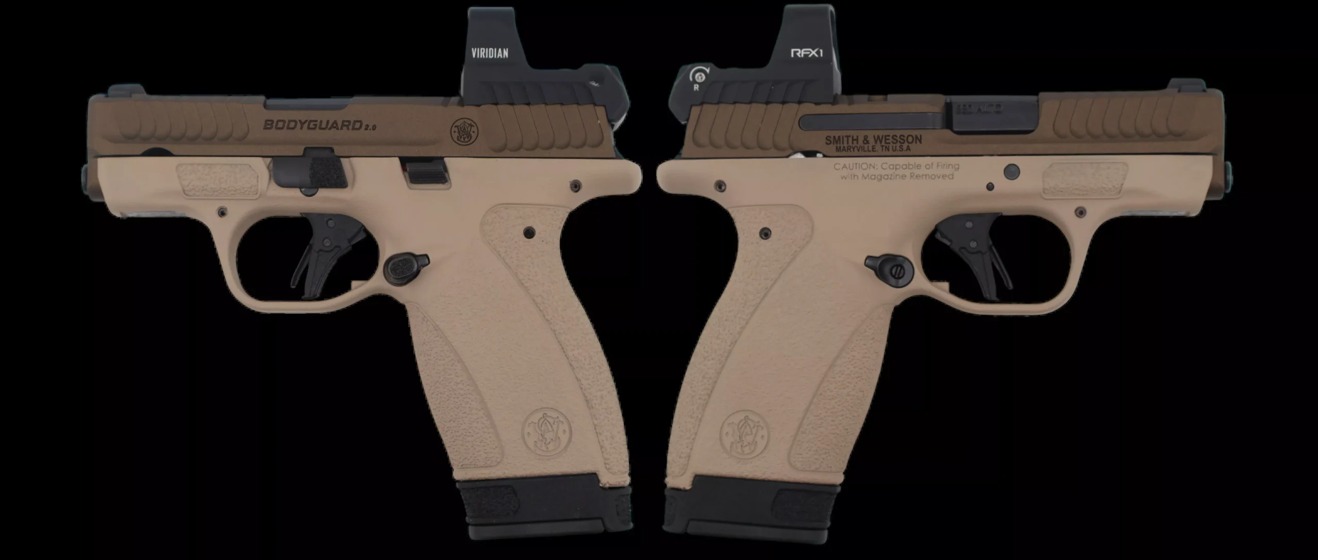 SMITH & WESSON BODYGUARD 2.0 NMS W/ RFX1 OPTIC 380ACP PISTOL 2.75" 1-10RD 1-12RD