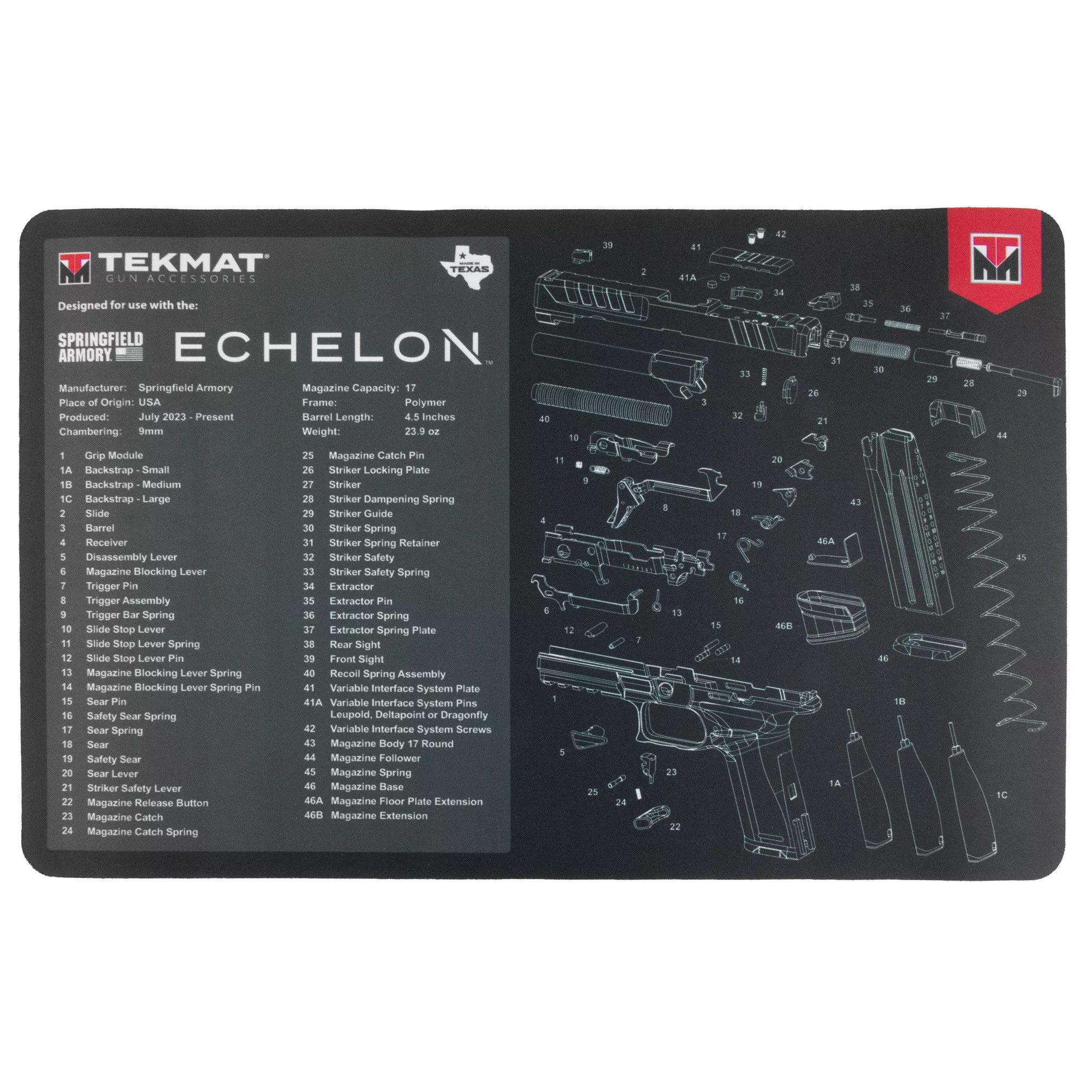 TekMat Springfield Echelon CLNG MAT