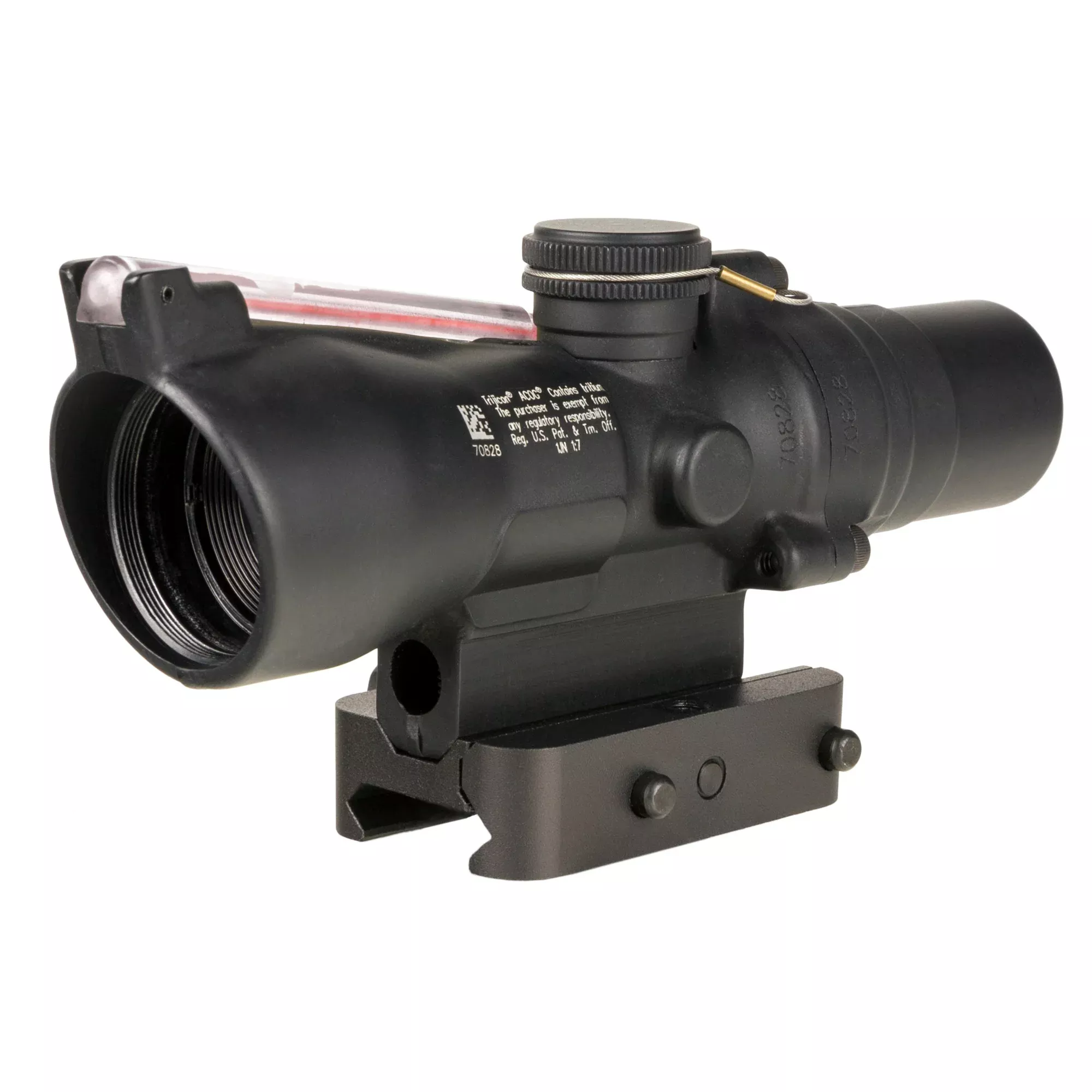 Trijicon Acog, 2X20mm, Dual Illuminated Red Crosshair, Includes Q-Loc Mount, Matte Finish, Black