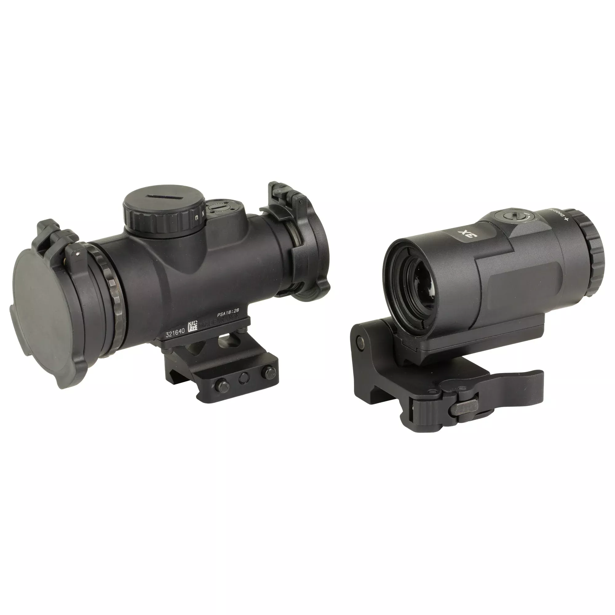 Trijicon Mro Sd Patrol Combo, Red Dot With 3X Magnifier, 25MM Objective, 2 MOA Dot/68 MOA Segmented Circle, Matte