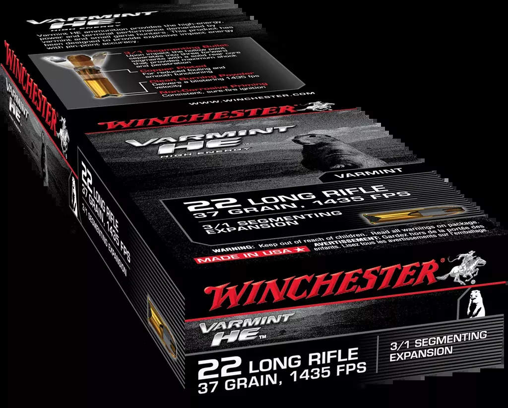 Winchester VRMNT HE 22LR 37GR Frag HP 50RD/BX